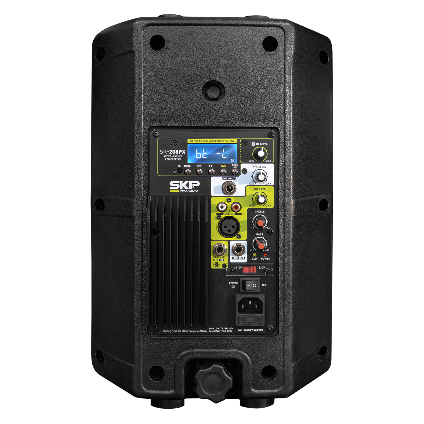 SKP Active + Passive Combo Dual Speaker 8” with Wall Stands SK-208PX