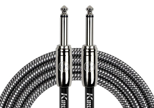Kirlin Instrument Cable 20FT 1/4-1/4 IWCC-201PN/BK 20AWG 20’
