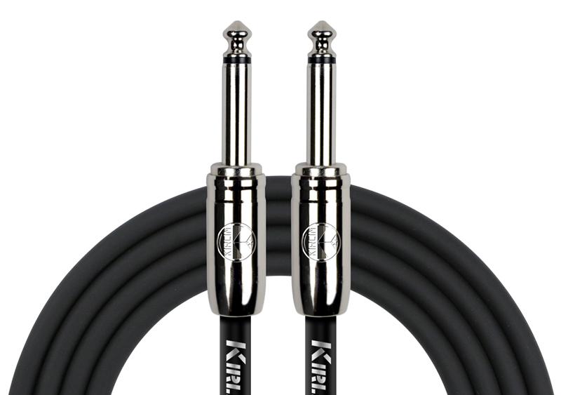 Kirlin Instrument Cable 10FT 1/4"-1/4" IPCC-201PN/BK 20AWG-10