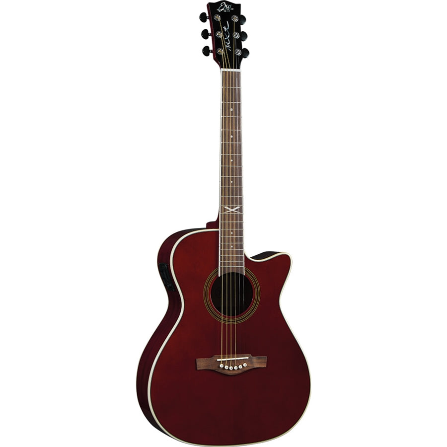 Eko Acoustic Guitar NXT A100ce See Through Red