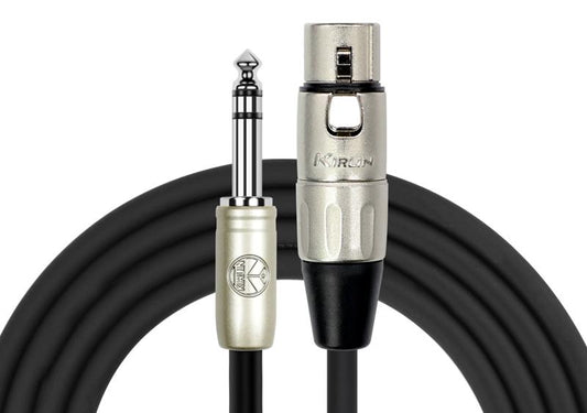 Kirlin Patch Cable  1/4 TRS Plug Stereo MP-484PR/BK