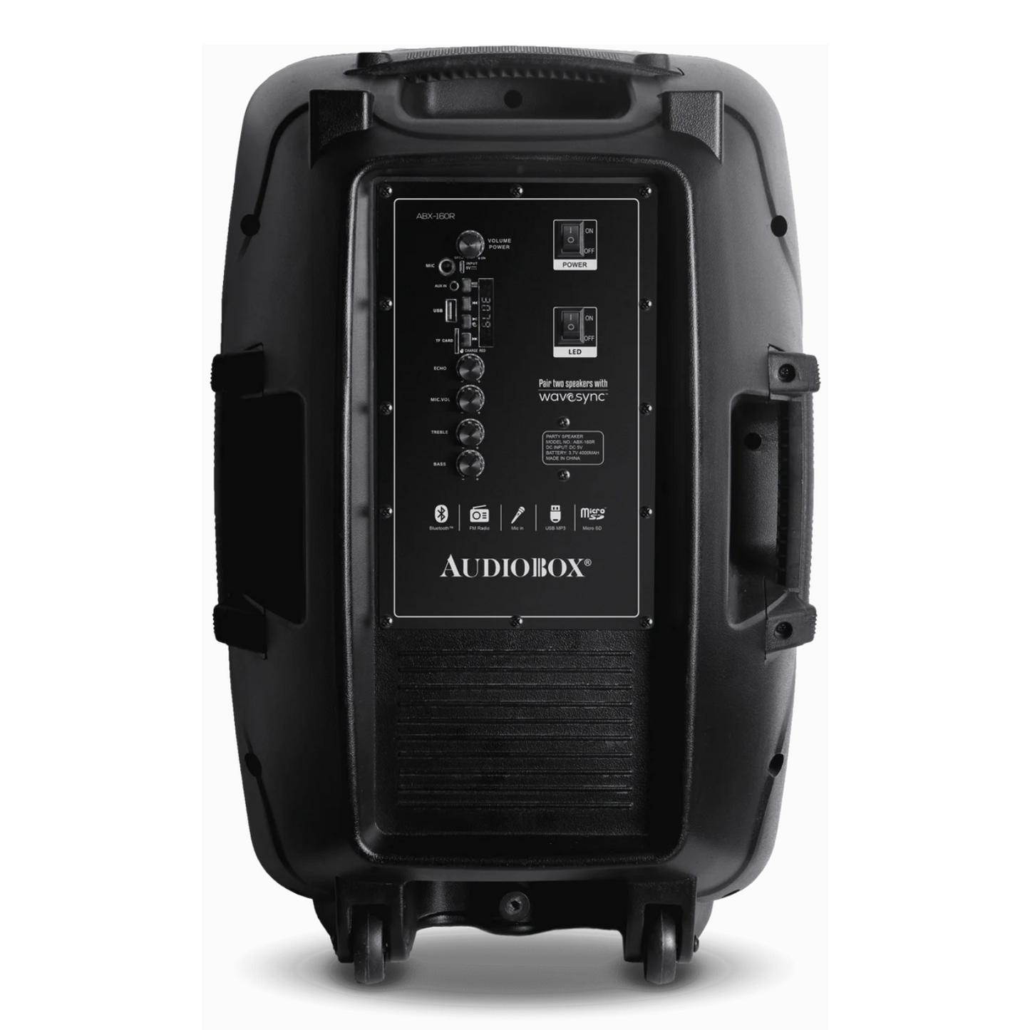 Audiobox 15” Rechargeable Speaker with Microphone ABX-160R