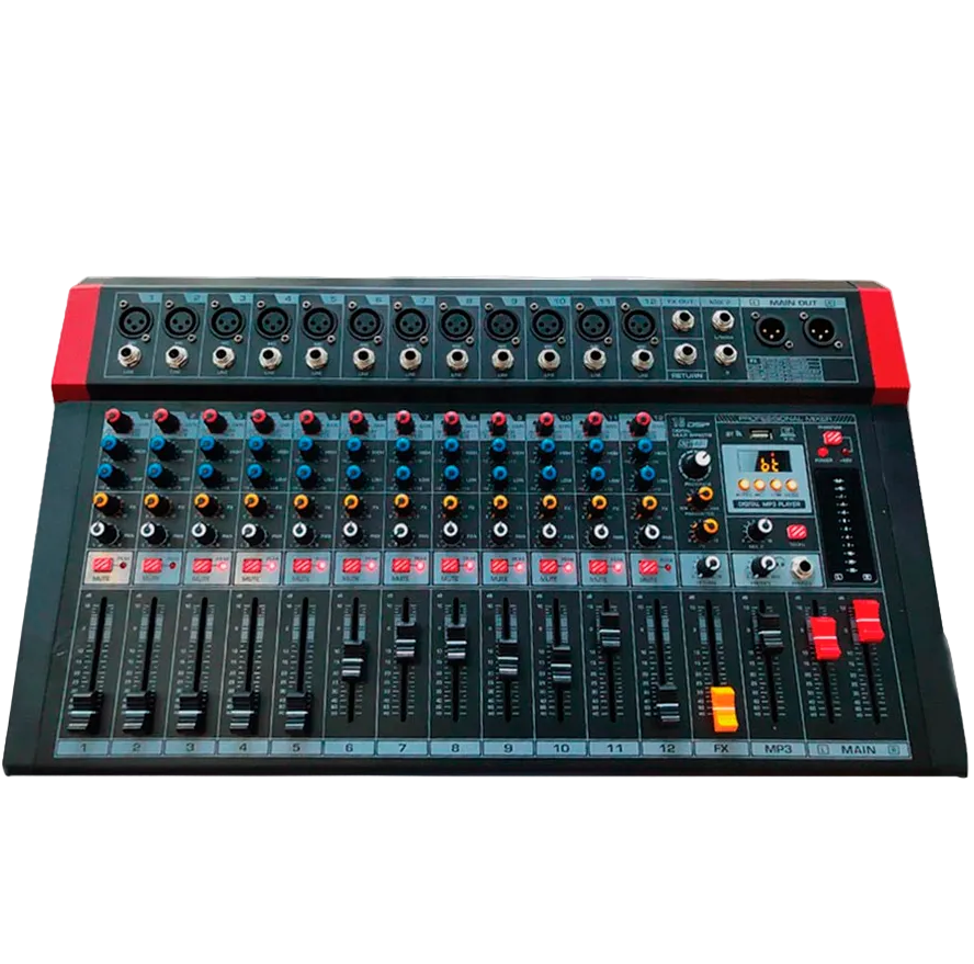 Soundtrack 12 Ch Powered Mixing Console MIX-1200DSP