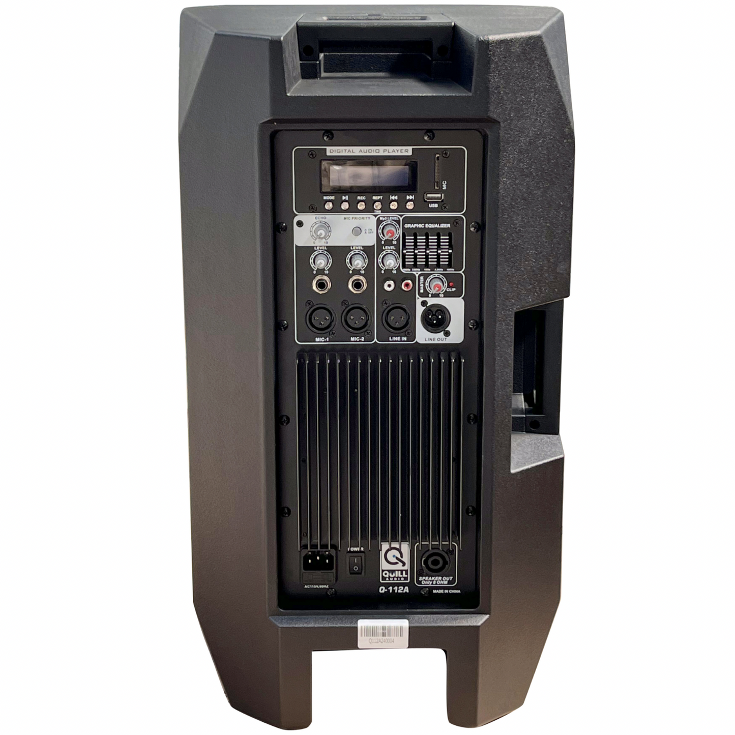 Quill Audio 12” Active MP3/BT Loudspeaker Q-112A