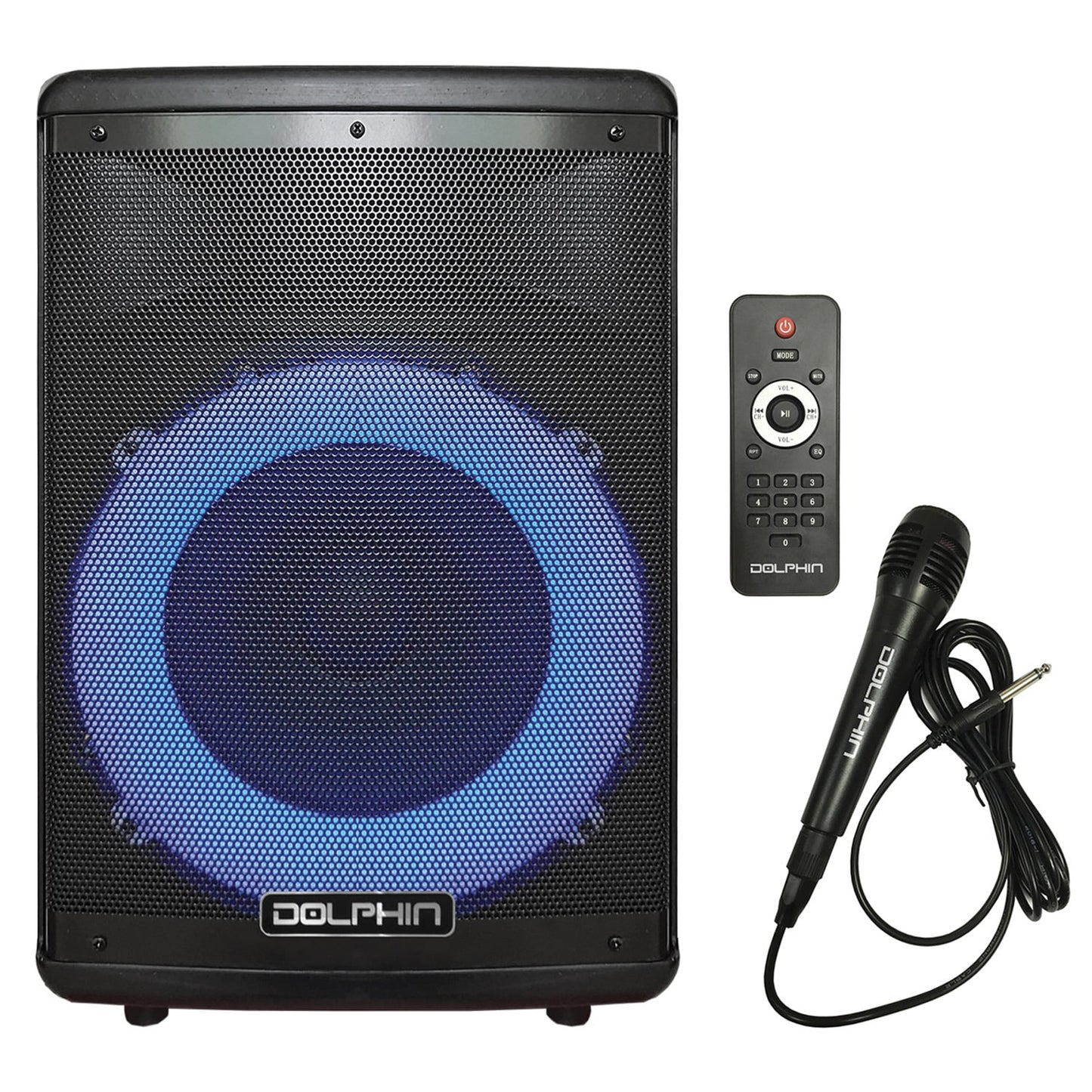 Dolphin 8" Rechargeable Speaker 2100W Watts SP-807RBT