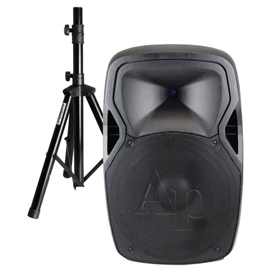 Audiopipe Passive Speaker 15” with Stand and Cable DJAP-1562P-CMB