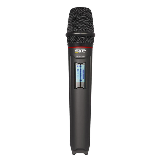 SKP Dual Handheld Microphone System with Case UHF-600PRO