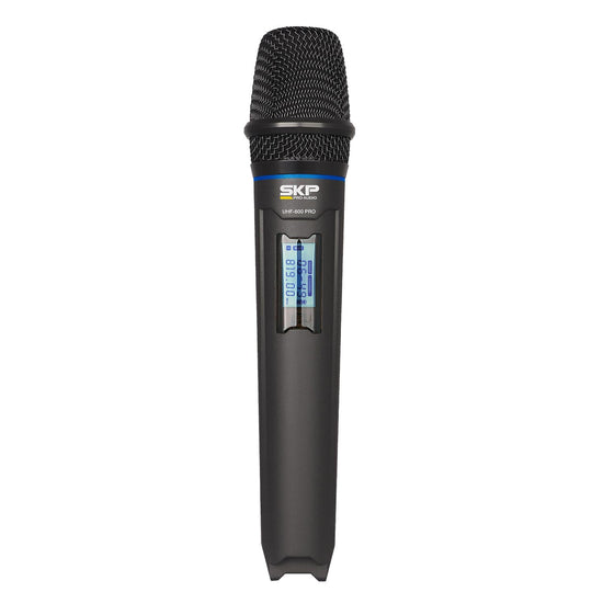 SKP Dual Handheld Microphone System with Case UHF-600PRO