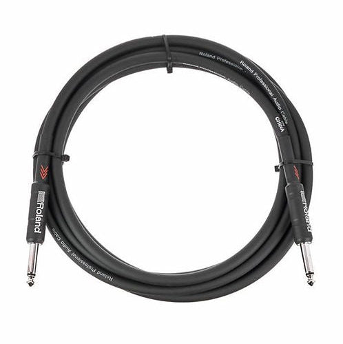 Rolan Instrument Cable 10FT 1/4"-1/4’’ BK RIC-B10