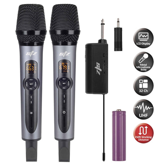 STZ Rechargeable Wireless Dual Microphones STZ-W202
