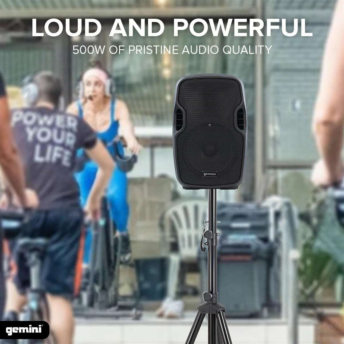 Gemini 8" Portable Powered Bluetooth Speaker AS-08TOGO
