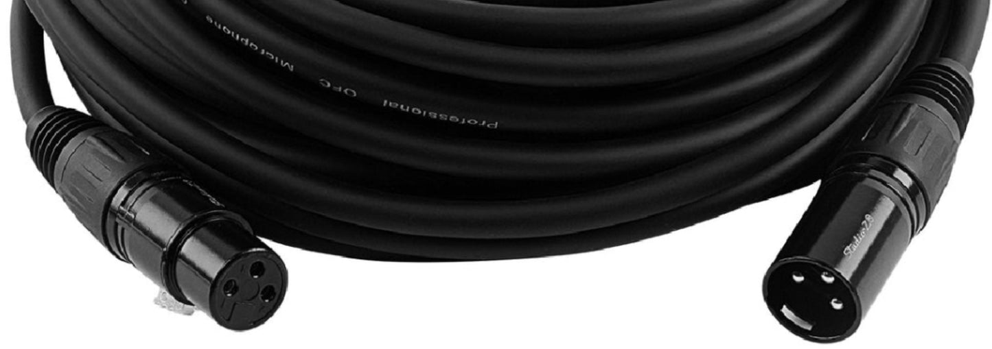 Studio Z XLR to XLR Microphone Cable 50Ft ZMV-24XMXF-50BP