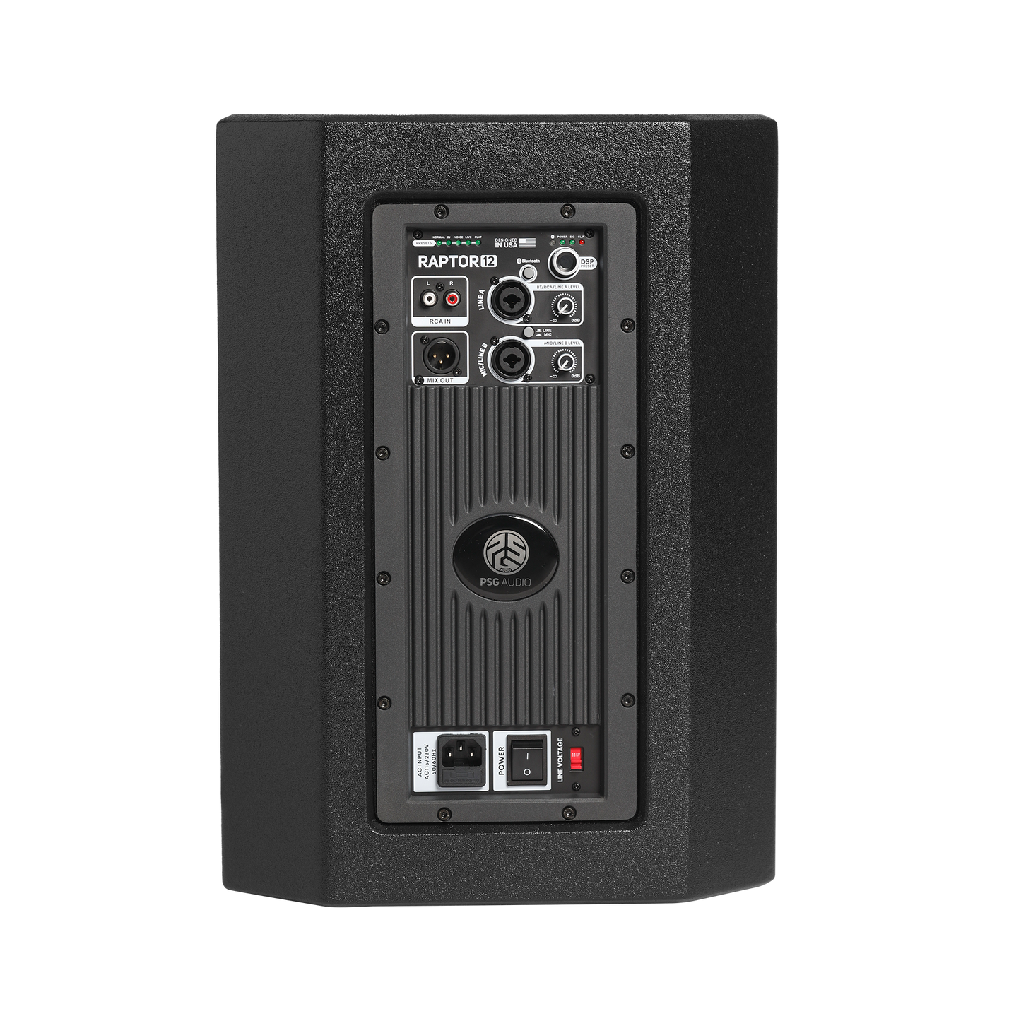 PSG Audio 12" Powered Column System 800 Watts RMS and Bluetooth RAPTOR-12