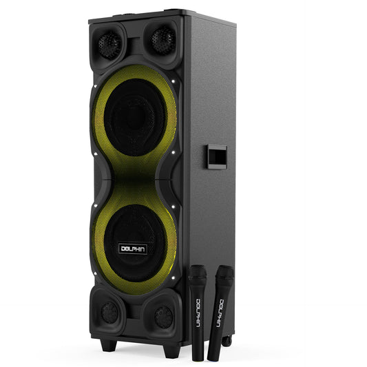 Dolphin Rechargeable Party Station 2X12” 6000W Watts SP-2250RBT