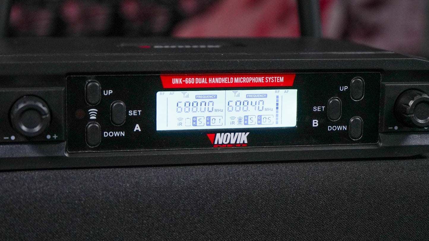 Novik Neo Dual Handheld Wireless Microphones UNK-660