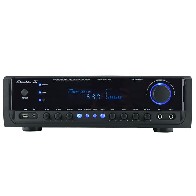 Studio Z Hybrid Digital Receiver Amplifier 1200 Watts SPA-1200BT