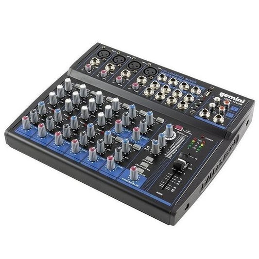 Gemini Compact 12 CH Bluetooth Mixer GEM-12USB
