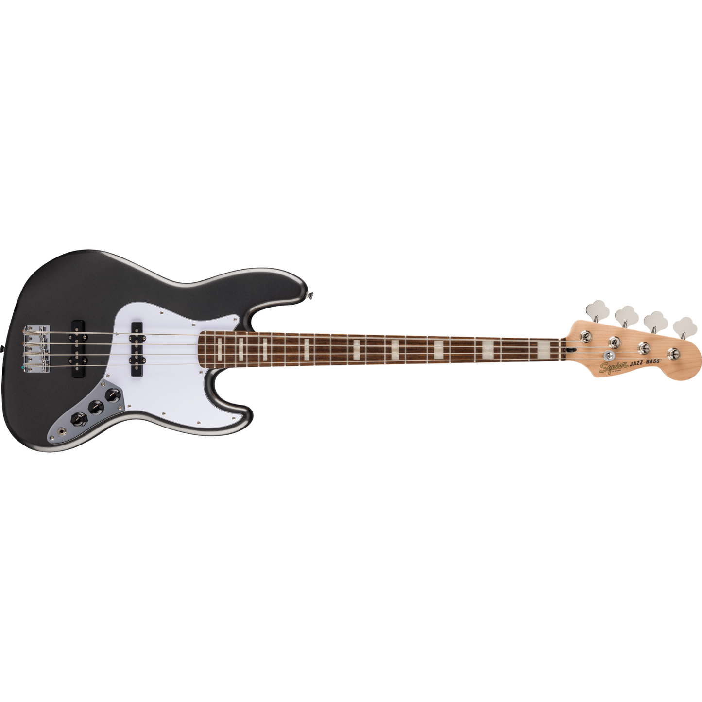 Squier Limited Edition Affinity Series Active Jazz Bass - Charcoal Frost Metallic | Raquel Certified