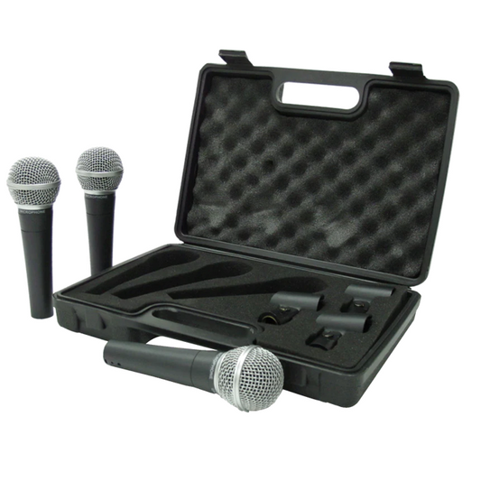 Kohlt Vocal Microphone 3 Pack with Case KXL581