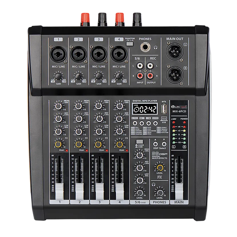 Soundtrack Powered Mixing Console 6 CH MIX-6PCD – Raquel Music Store
