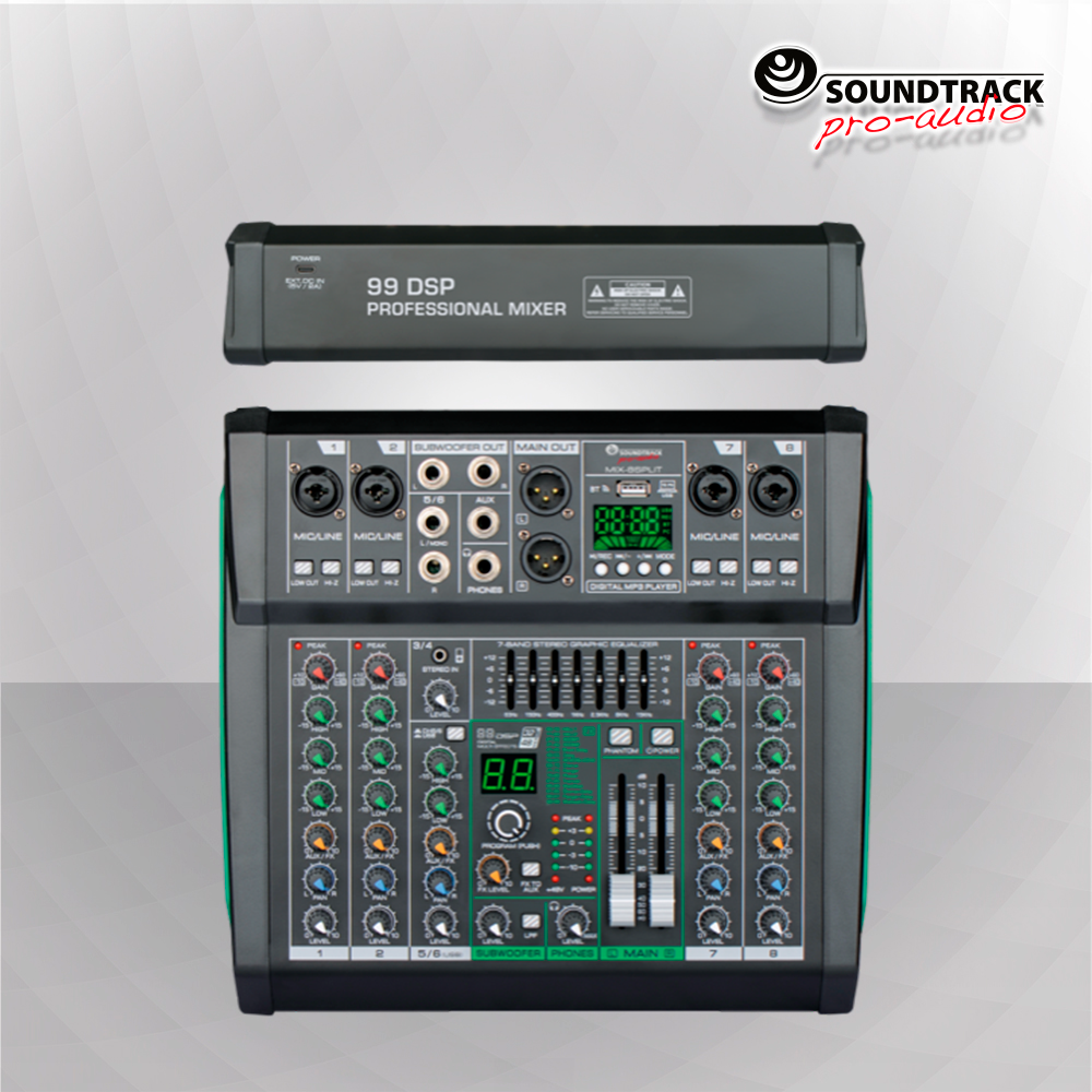 Soundtrack 8Ch Passive Mixing Console MIX-8 SPLIT