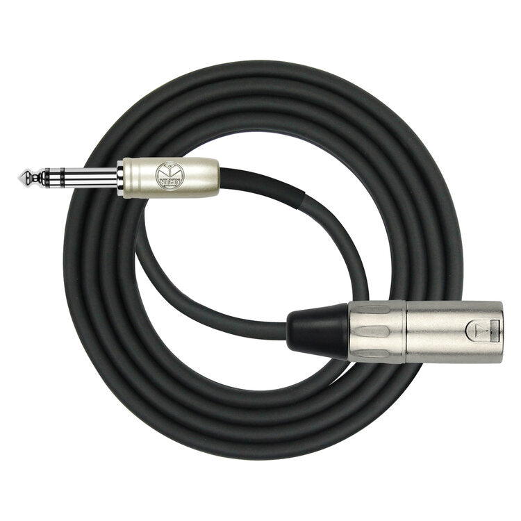 Kirlin Patch Cable 6 FT XLR Male - 1/4" TRS Plug MP-483PR-XLR 6’