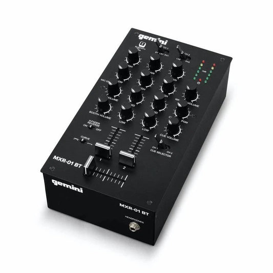 Gemini Dj Professional 2Ch Mixer with Bluetooth MXR-01BT