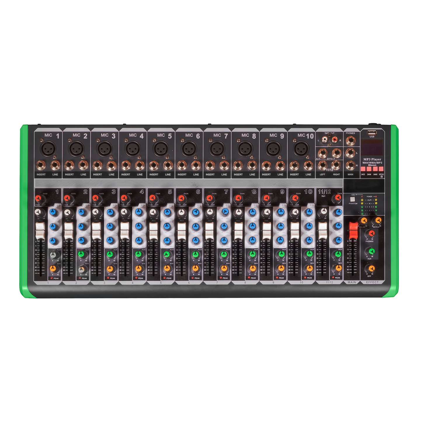 Pro Bass 12 CH Mixing Console PM-1624BT