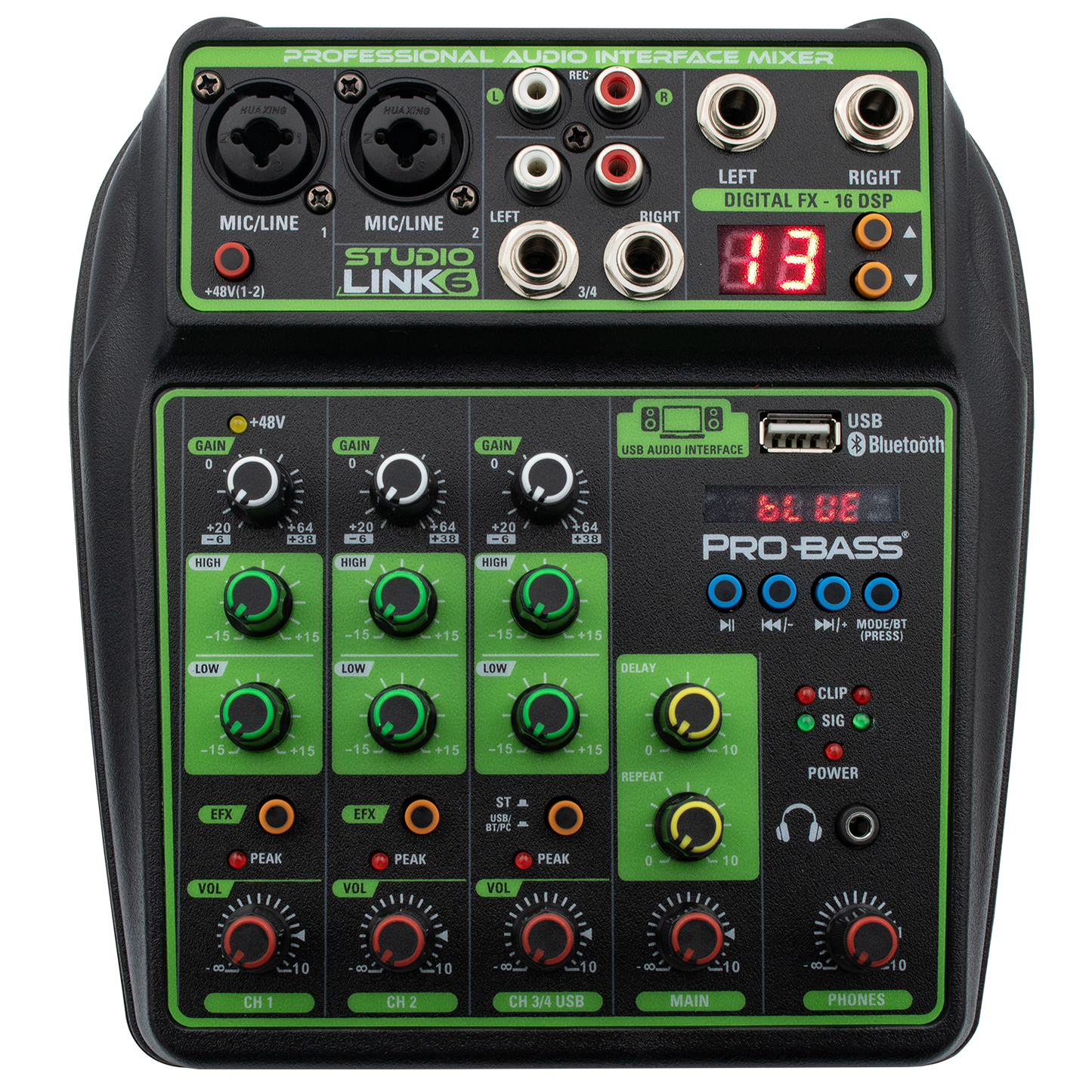 Pro Bass Professional 6CH Mixer STUDIO-LINK6