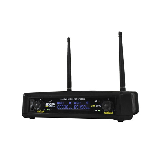 SKP Dual Handheld Microphone System with Case UHF-300D