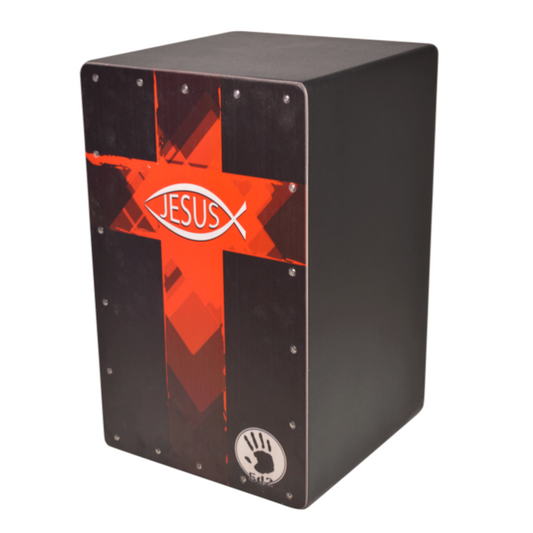 5D2 Cajon Gospel Serie Red Jesus Cross W/Bag Gospel 3