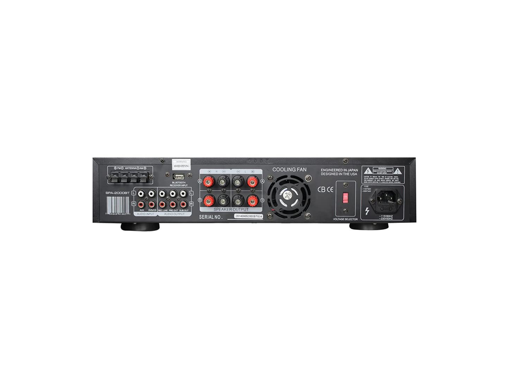 Studio Z Hybrid Digital Receiver Amplifier - 2000 Watts SPA-2000BT