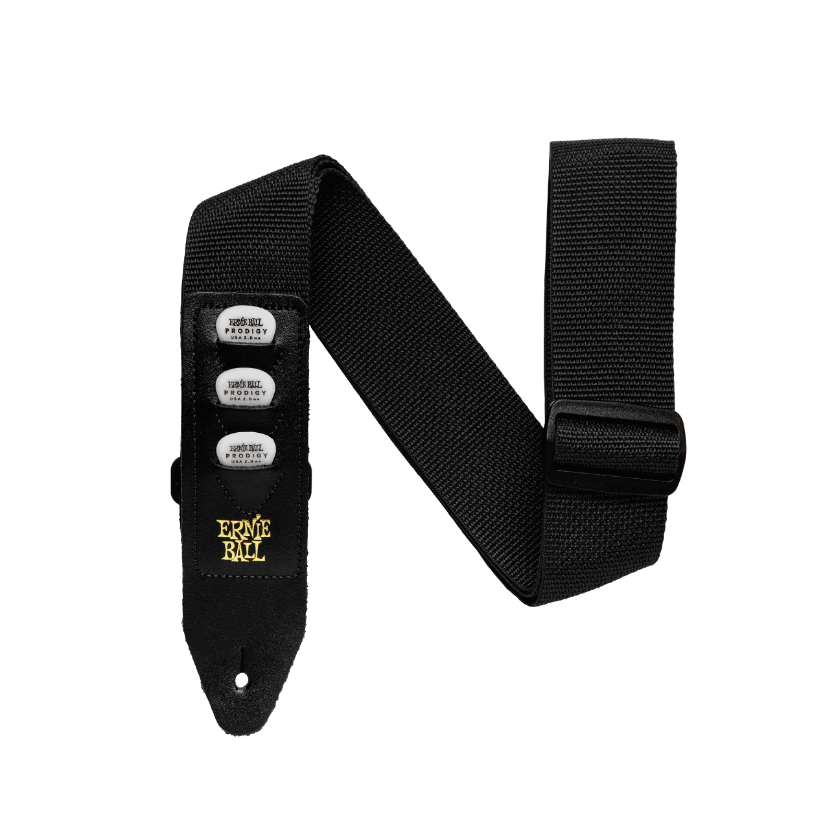 Ernie Ball Black Pickholder Strap P04039