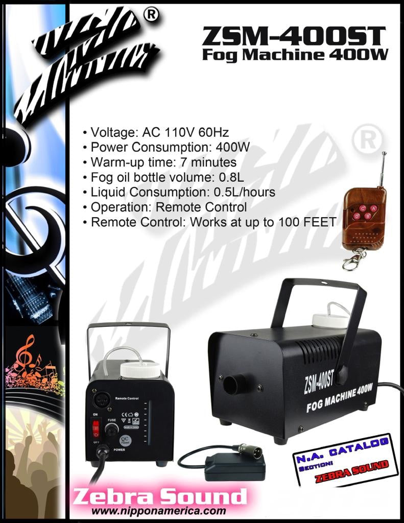 Z Fog Machine 400 Watts ZSM-400ST