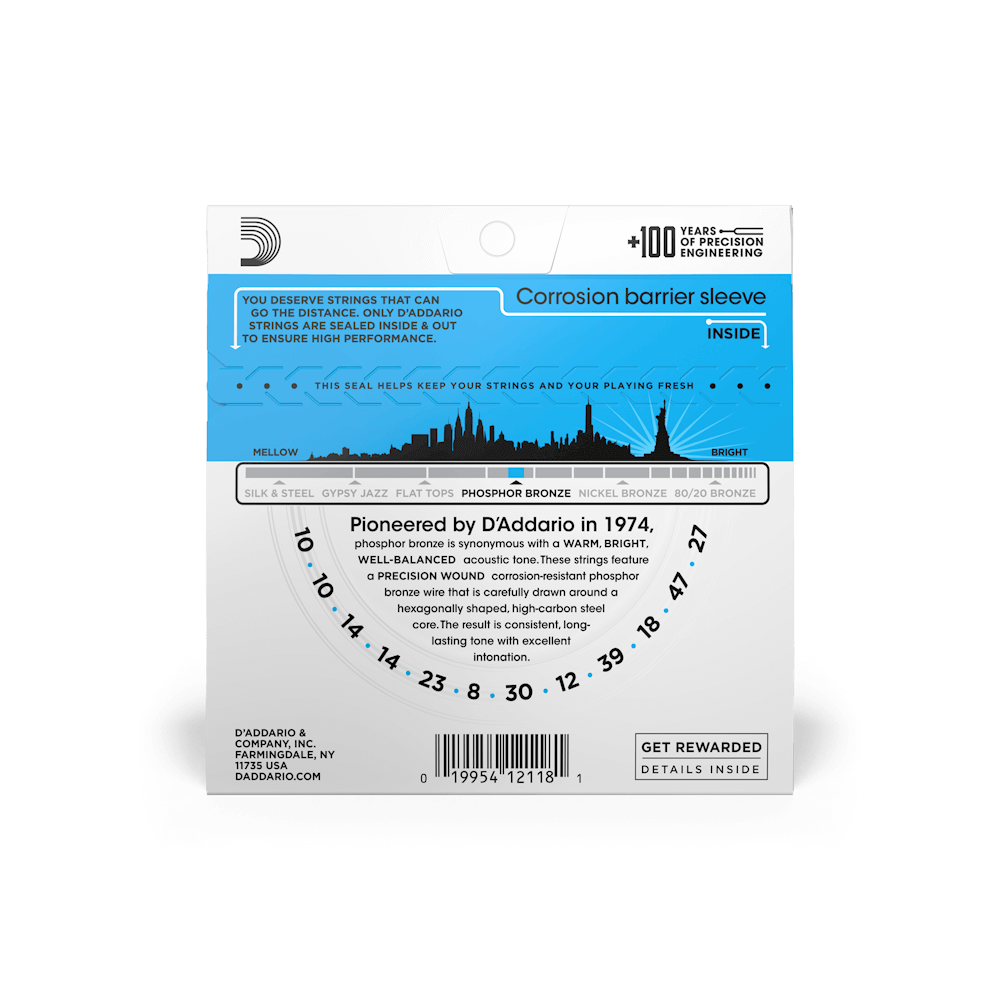 D'Addario Ej38 10-47 Regular Light 12-Strings-Set