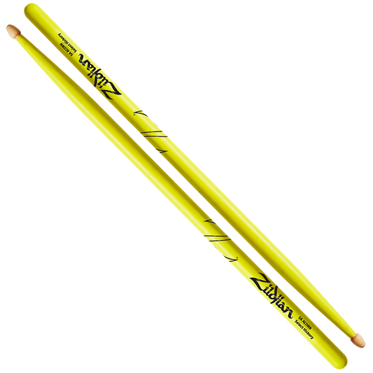 Zildjian 5A Acorn Neon Yellow Drumsticks Z5AACDGY