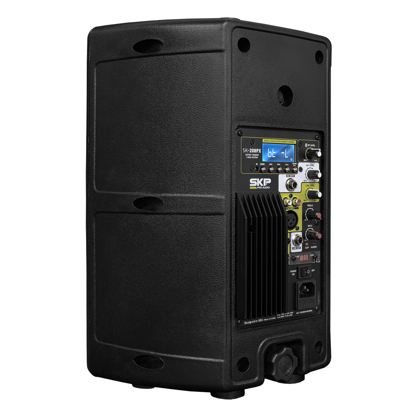 SKP Active + Passive Combo Dual Speaker 8” with Wall Stands SK-208PX
