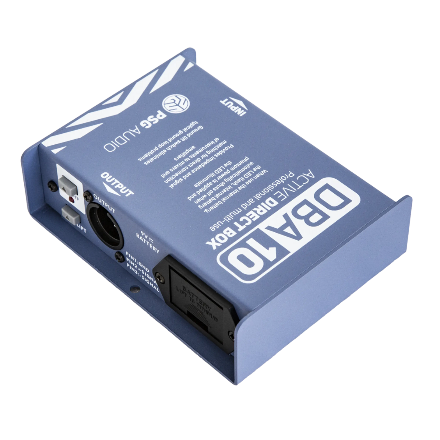 PSG Audio Active Direct Box with Ground Lift and Attenuator DBA-10