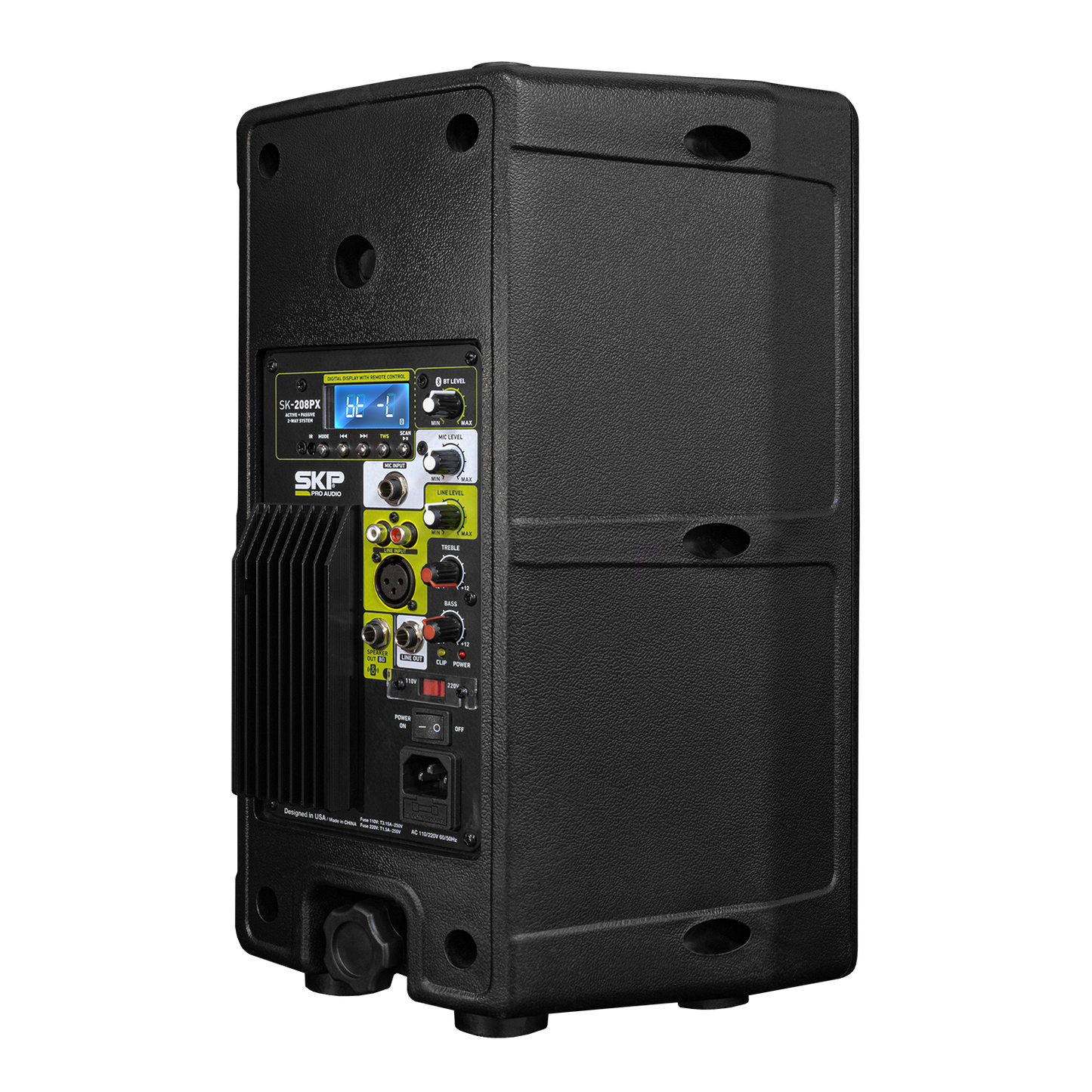 SKP Active + Passive Combo Dual Speaker 8” with Wall Stands SK-208PX