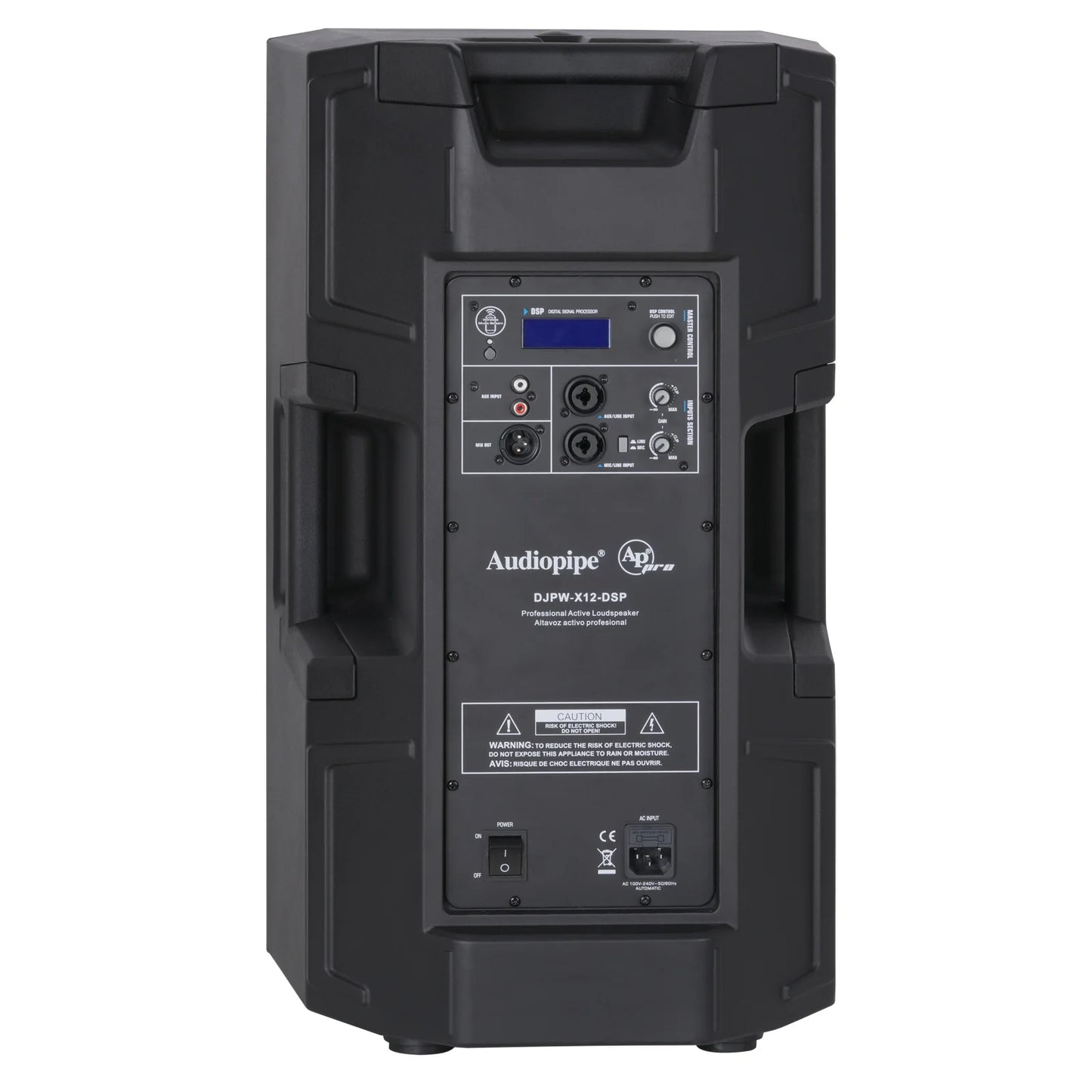 Audiopipe 12’’ Powered DSP 2-Way Professional Loudspeaker DJPW-X12-DSP