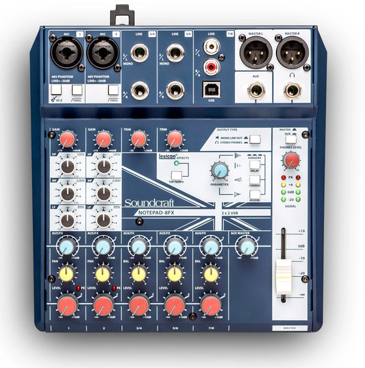 Soundcraft Compact Mixer Notepad-8FX