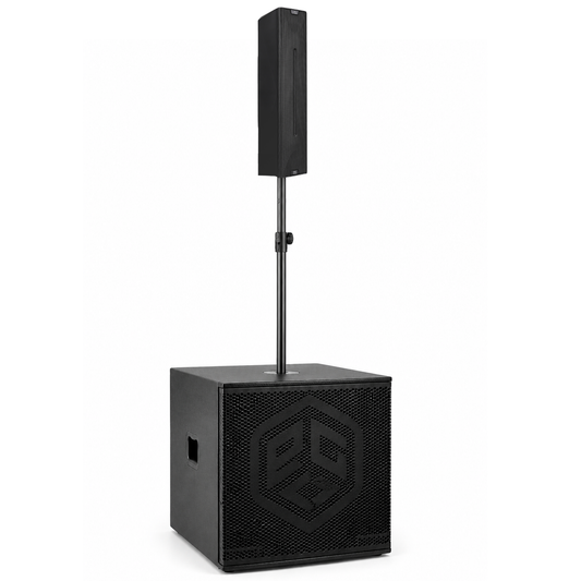 PSG Audio Powered Column System with 18" Subwoofer 550 Watts RMS/3600 Watts Peak VORTEX-18