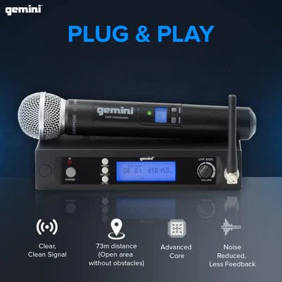 Gemini Wireless Microphone UHF-6100M-R2