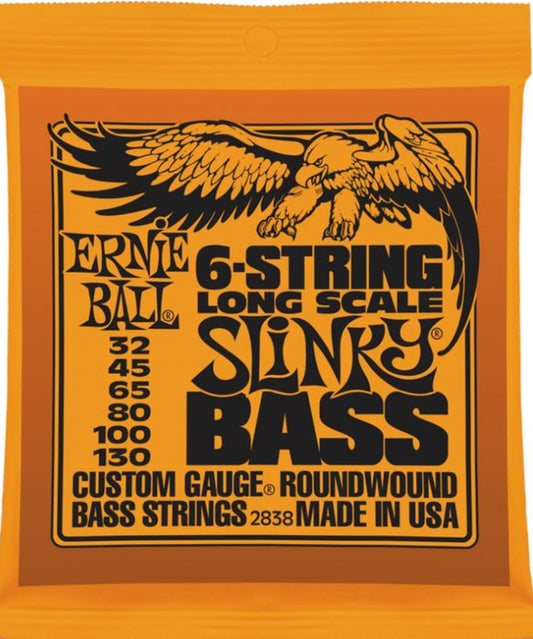 Ernie Ball Electric Bass Strings 6 (32-130)