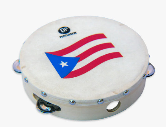 DP PANDERETA DOBLE CUERO 8” DPPP08D