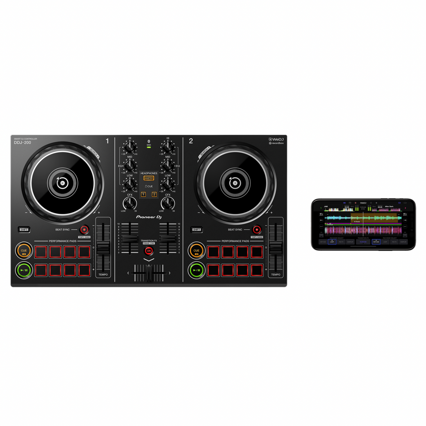 Pioneer DJ 2-Channel Smart DJ Controller DDJ-200