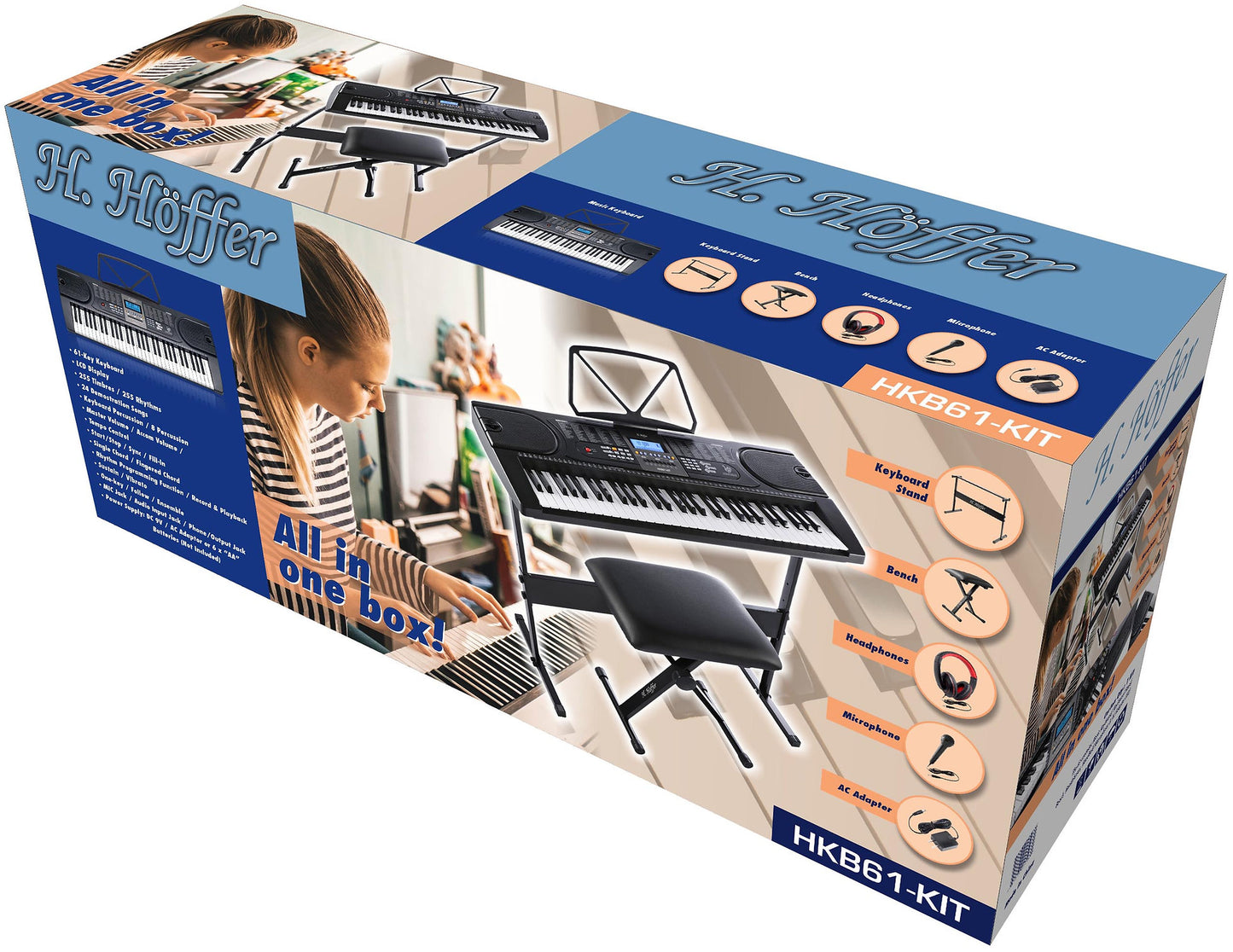 H. Hoffer 61 Key Keyboard Complete Pack