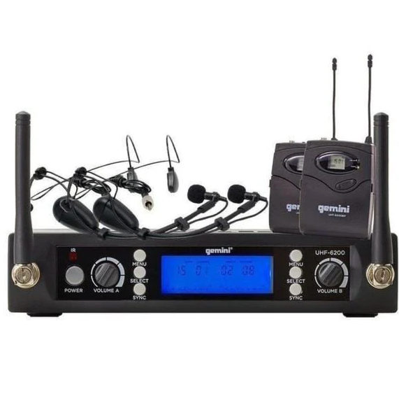 Gemini Headset Wireless Microphone UHF-6200HL