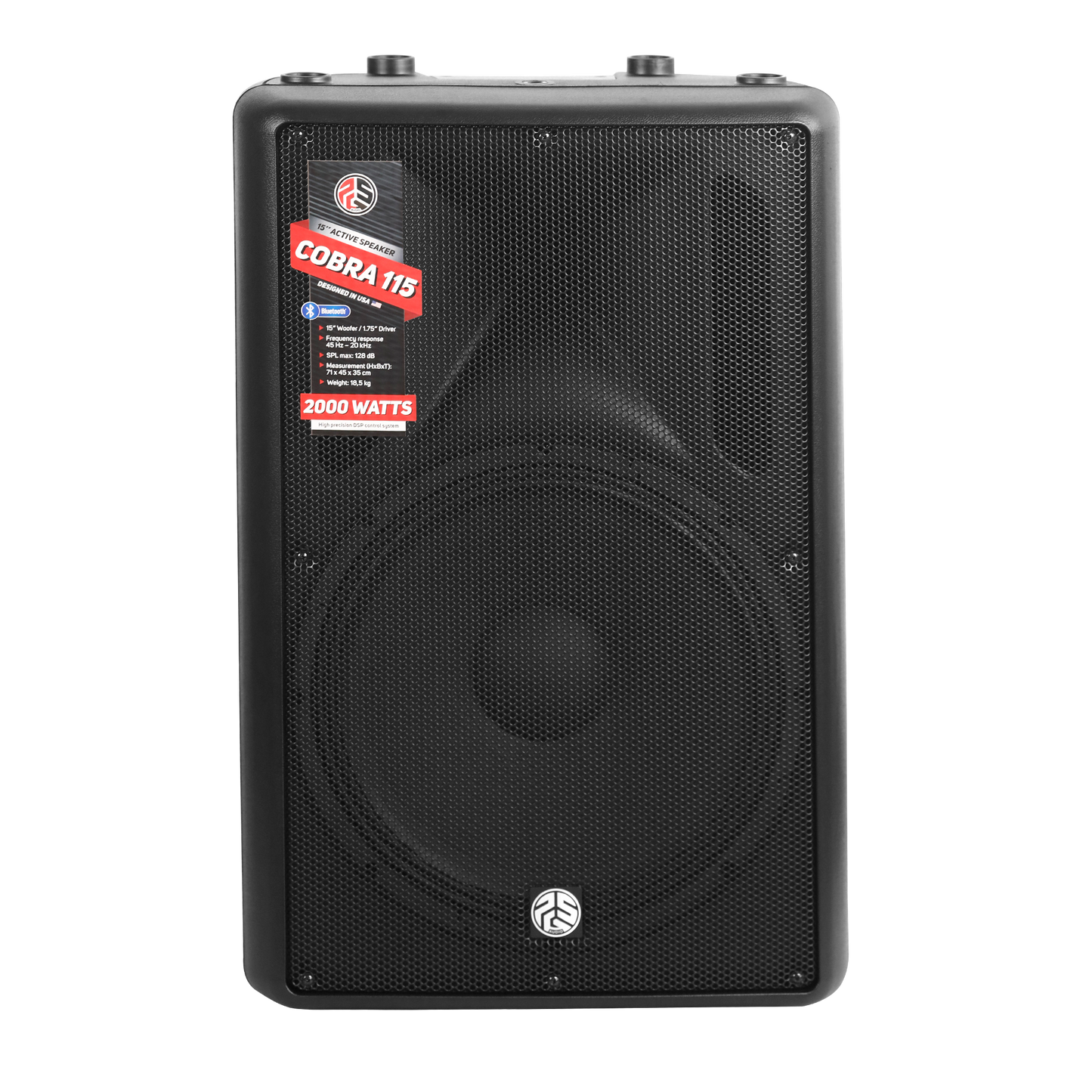 PSG Audio 15" Powered Speaker 2000 Watts with Bluetooth COBRA 115