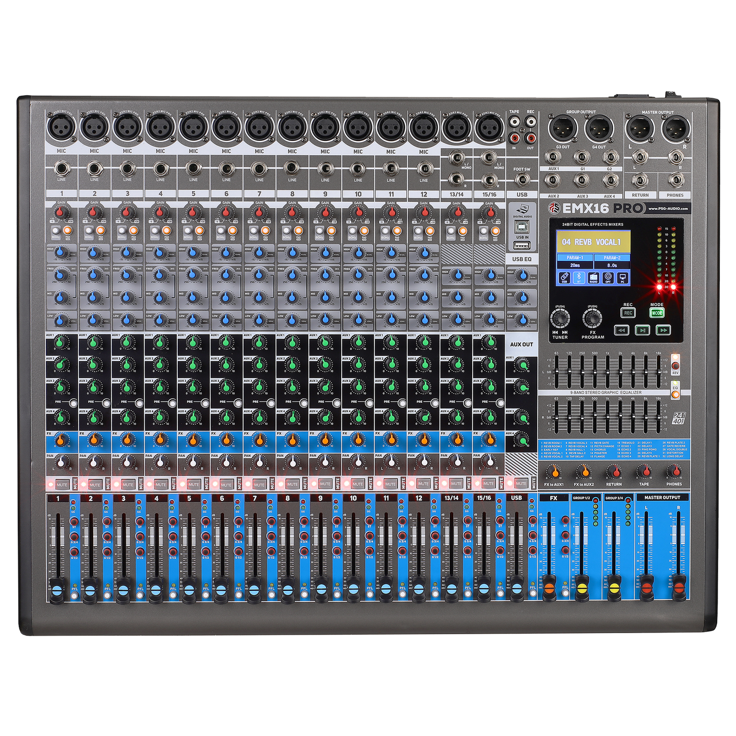 PSG Audio Mixer 16 Channels EMX-16